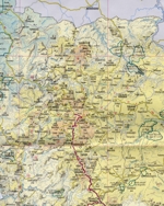 carte zone de Labé nord - sud